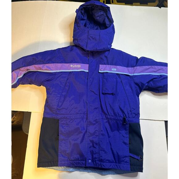 Columbia - Tectonite Kid's Purple Winter Coat - Youth 14/16 Stain On Cuff - Picture 3 of 11